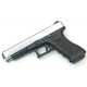 WE Модель пистолета  GLOCK-34 gen3, металл слайд, хромированный, WE-G008A-SV
